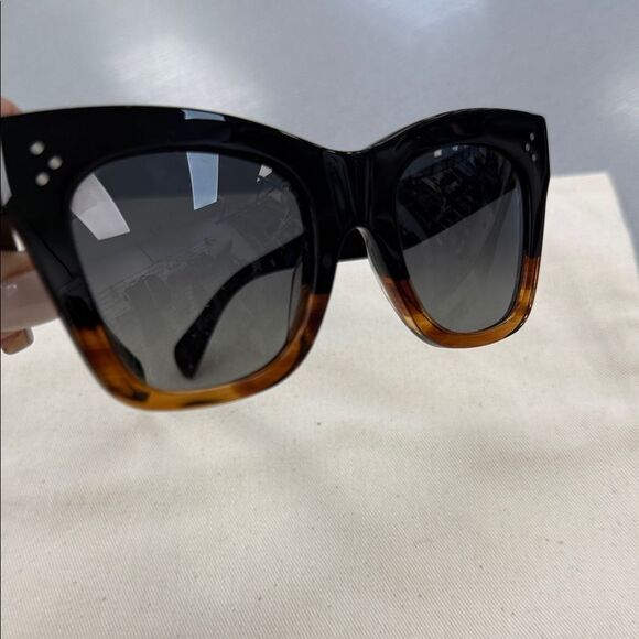Celine Black and Brown Gradient Sunglasses - Picture 4 of 11